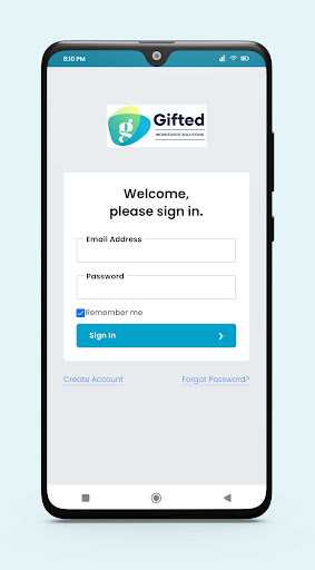 Android application Gifted Workforce Solutions screenshort