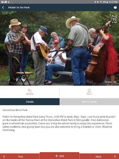 Screenshot of Visit Blue Ridge GA!