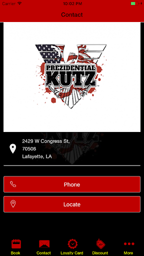 Android application Prezidential Kutz Barbershop screenshort