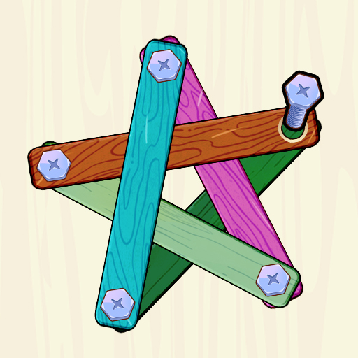 Unscrew Games: Wood, Nut, Bolt Logo