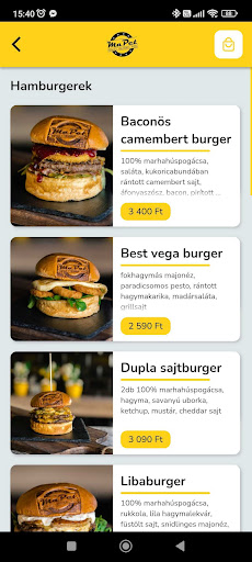 MaPet Reggeli, Burger, Pizza Screen 2