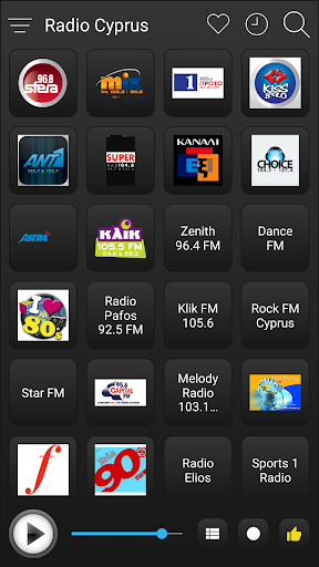 Cyprus Radio FM AM Music Screen 2
