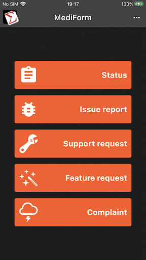 Android application MediForm screenshort