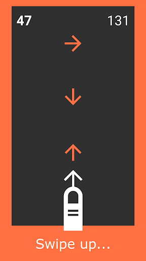 Android application Arrow Swipe screenshort