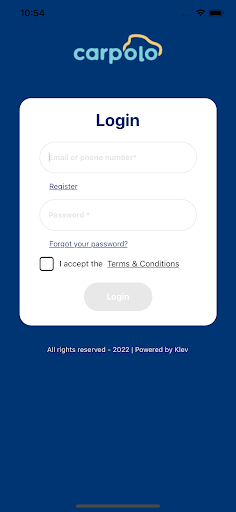 Android application Carpolo App screenshort