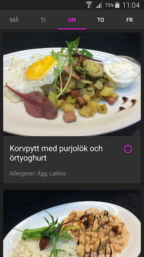 Android application Mitt Käk! screenshort
