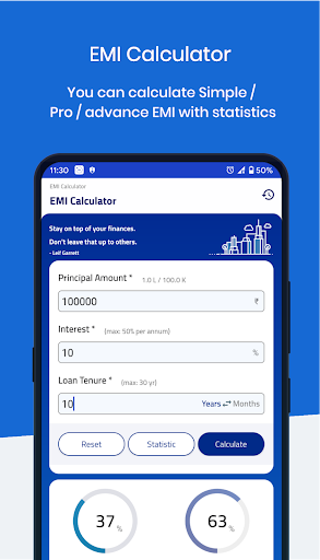 EMI Calculator Premium Screen 2