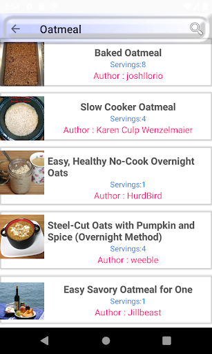 Oatmeal Cuisine: health recipe Screen 2