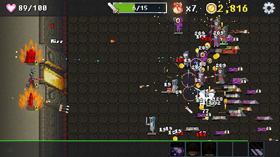 Screenshot della difesa del dungeon