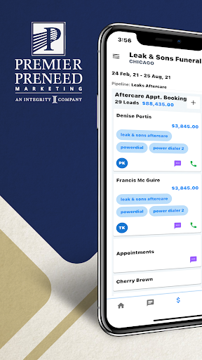 Android application Premier Preneed 360 Platform screenshort
