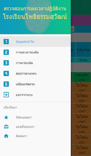 ตรวจสอบเวลาปฏิบัติงาน Screen 2