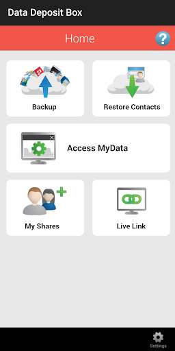 Android application Data Deposit Box screenshort