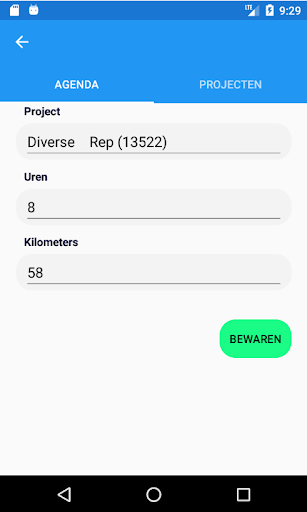 HourTrack Urenregistratie Screen 2