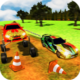 Elevated Chained Car Race  -  Driving Simulator 3D icon