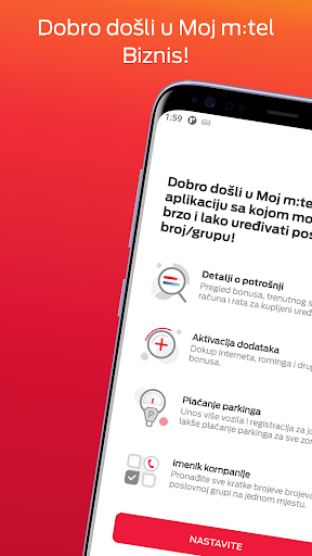 Android application Moj m:tel Biznis screenshort