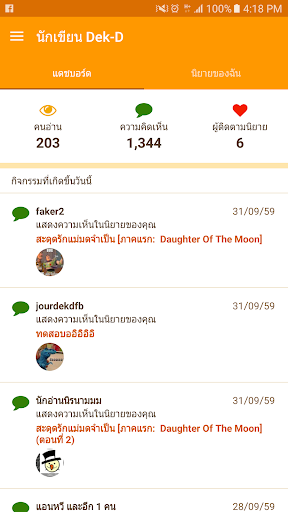 นักเขียน Dek-D Screen 2