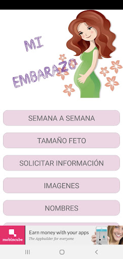 Android application Embarazo:Seguimiento y control screenshort