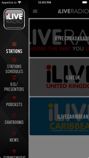 iLive Radio Network Screen 2