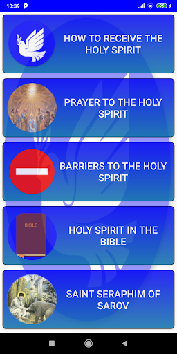 Android application The Holy Spirit App screenshort