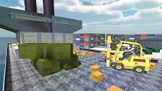 重い機械Sim 3Dを運転する空港フォークリフトのおすすめ画像2