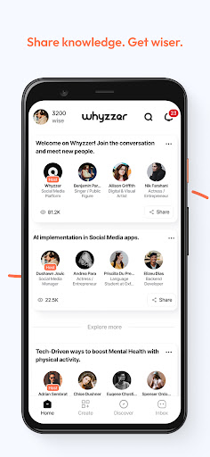 Android application Whyzzer screenshort