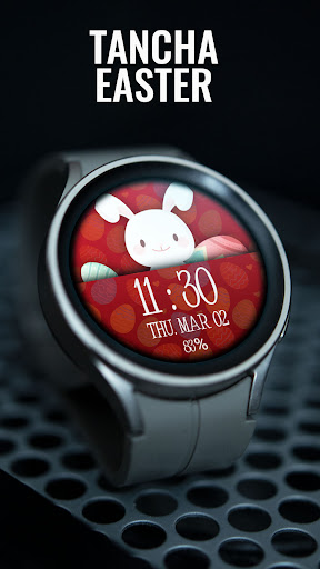 Android application Tancha Easter Watch Face screenshort