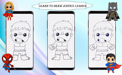 How to draw Justice League