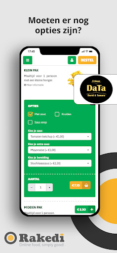 Frituur Data Screen 3
