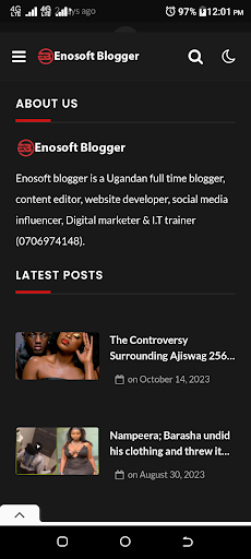 Enosoft Blogger Screen 2