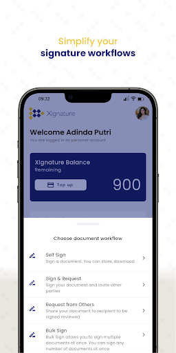 Xignature - Digital Signature Screen 3