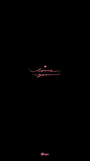 Android application 카카오톡 테마 - 다크파스텔핑크_love you screenshort