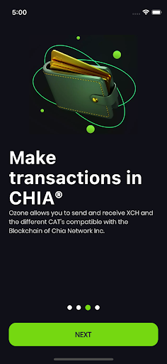 Ozone Wallet Screen 3
