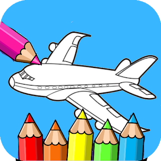 airplane cartoon coloring apk