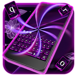 Neon Purple Fancy Keyboard icon
