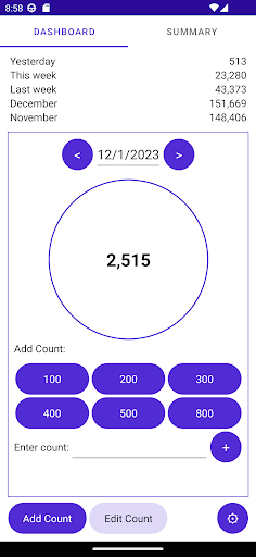 Android application Chrono Counter screenshort