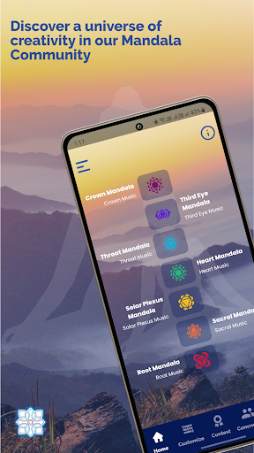 Android application Spinning Mandalas screenshort