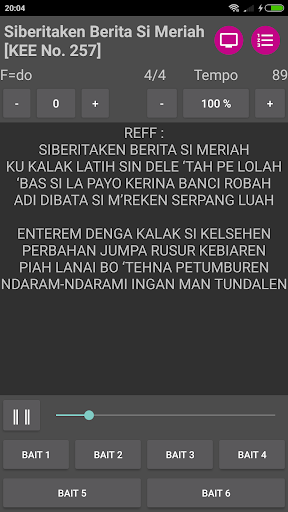 Musik Digital GBKP Versi Andro Screen 2