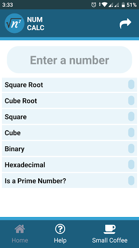 Android application NumCalc - Multiple Number Calc screenshort