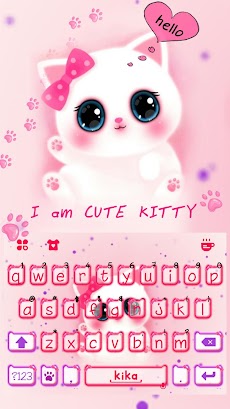 Cute Kitty キーボードのおすすめ画像1