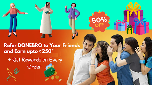 Android application DONEBRO - Food Delivery & More screenshort