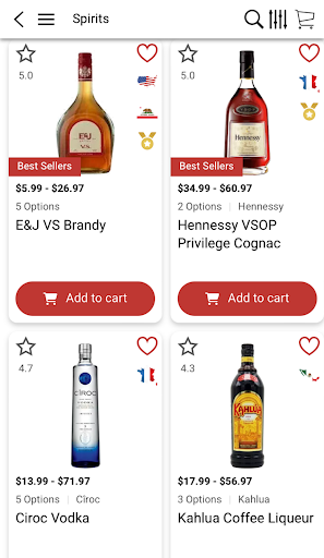 Android application Super Discount Liquors screenshort