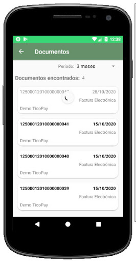 Facturas Ticopay Screen 3