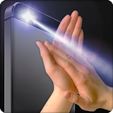 Flashlight on clapping icon