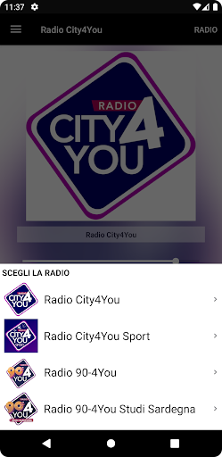 Android application Radio City4You screenshort