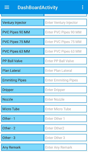 Irrigation Monitoring App Screen 2