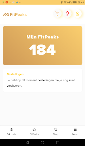 FitPeaks Screen 2
