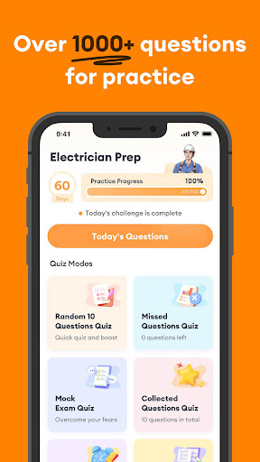 Android application Electrician Test Prep 2024 screenshort