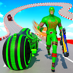 Cover Image of Download Speed Hero Robot Ramp Bike Transform Robot Games 2.4 APK