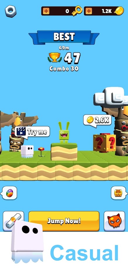 #4. Dumb Monster Jump (Android) di: Mock GameLab