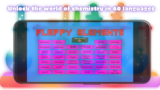 Android application Flappy Elements (Chemistry) screenshort